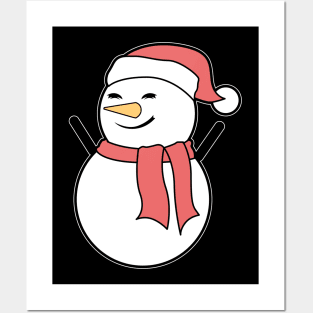 Cute Snowman Posters and Art